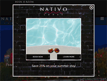 Tablet Screenshot of nativolodge.com